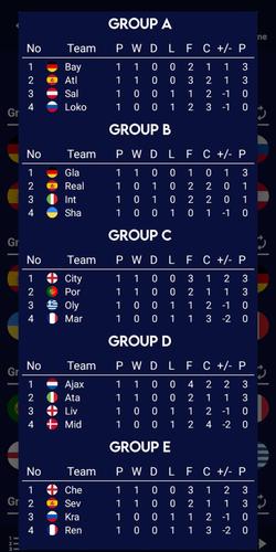 Champions Football Calculator Скриншот 3