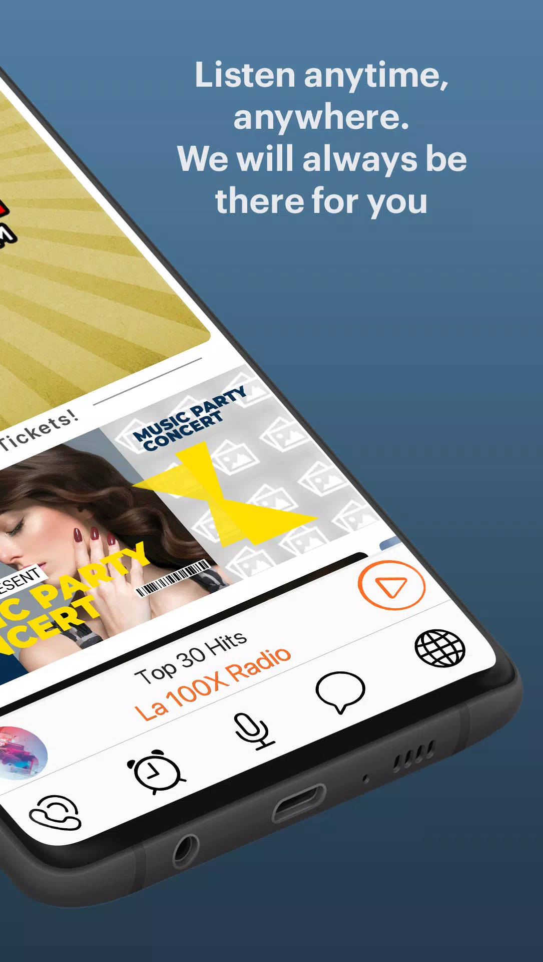 Schermata La 100X Radio 3