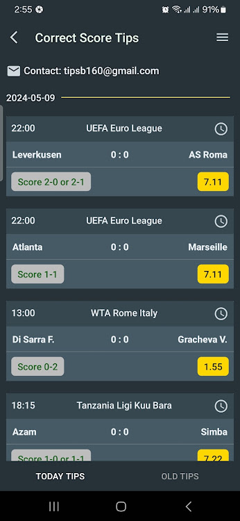 Betting Tips Correct Score應用截圖第1張