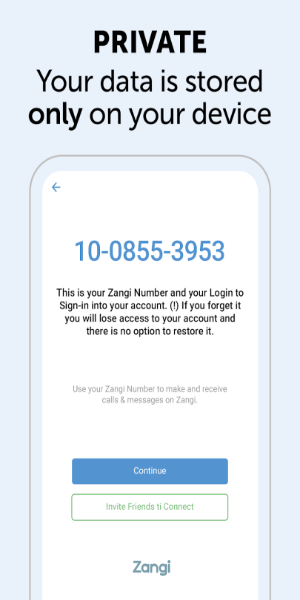 Zangi Private Messenger ภาพหน้าจอ 1
