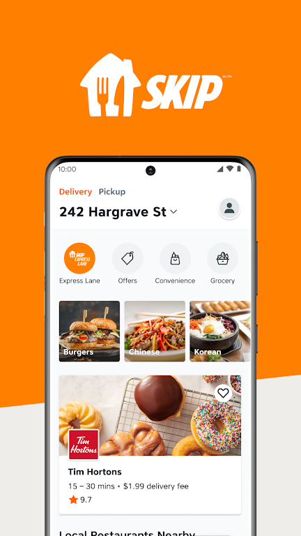 SkipTheDishes - Food Delivery Zrzut ekranu 1