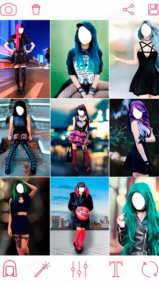 Emo Makeup & Gothic Photo App ဖန်သားပြင်ဓာတ်ပုံ 2