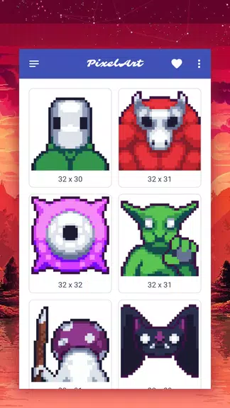 How to draw pixel monsters Screenshot 3