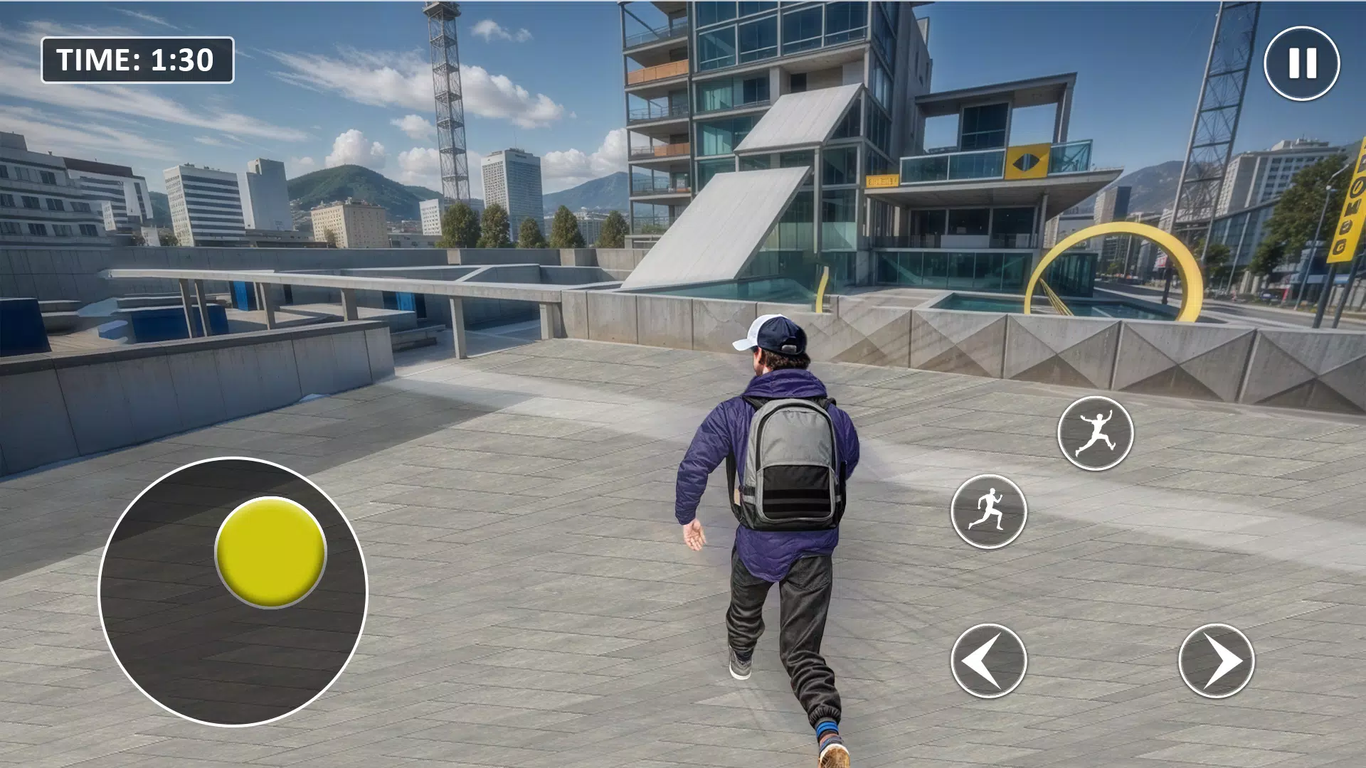 Go Up Rooftop Run Parkour Game Скриншот 4