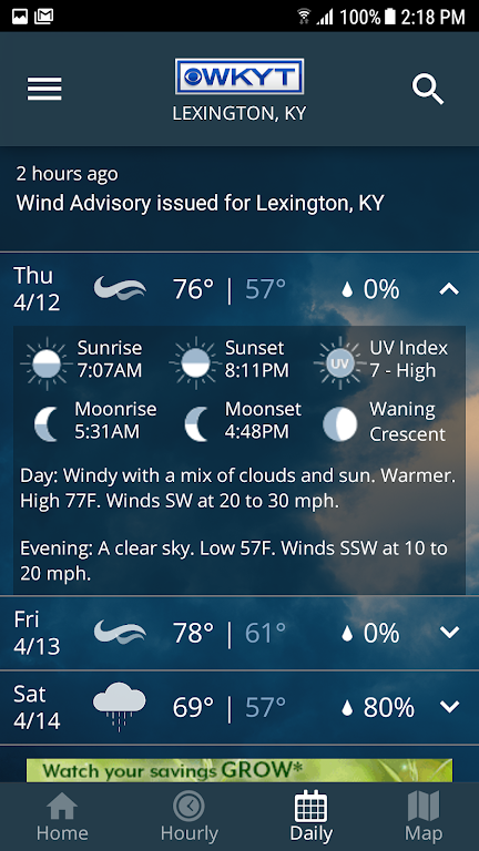 WKYT Weather Screenshot 4