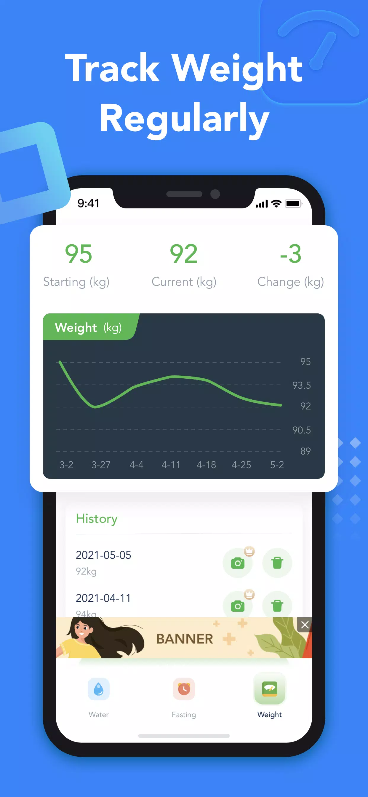 Drink Water & Fasting Tracker Скриншот 3
