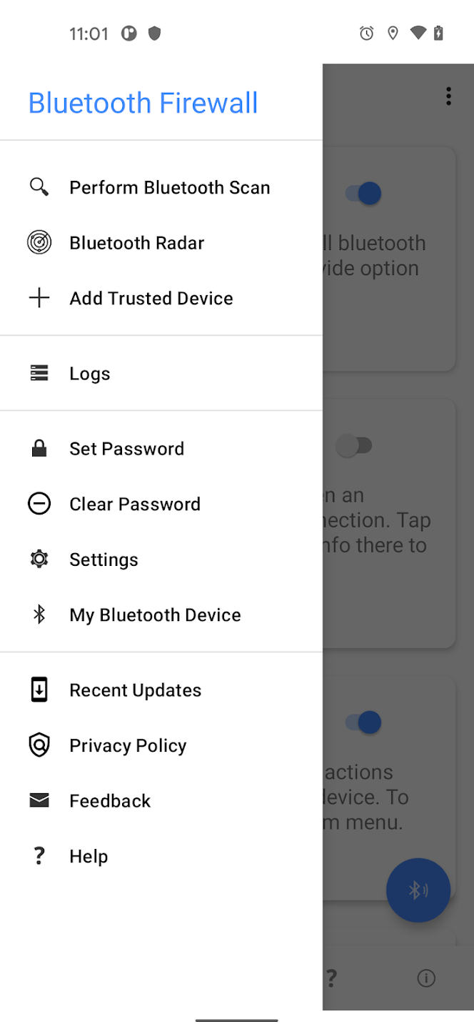 Bluetooth Firewall Trial Screenshot 2