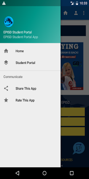 Episd Student portal スクリーンショット 1