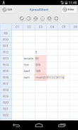 Simple Spreadsheet 스크린샷 2