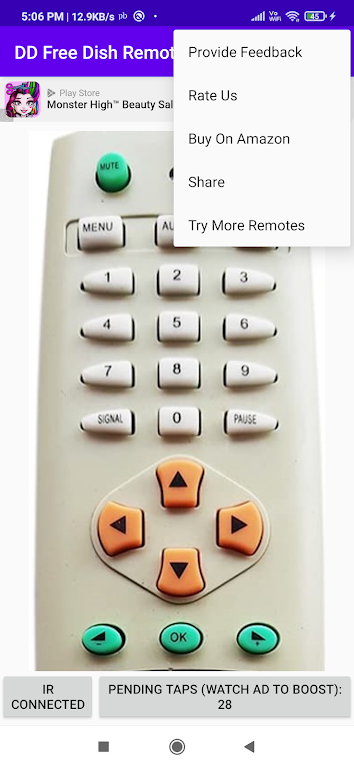 DD Dish Remote app-DTH स्क्रीनशॉट 3