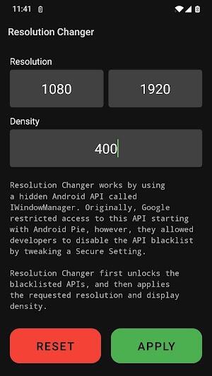 Resolution Changer ภาพหน้าจอ 2