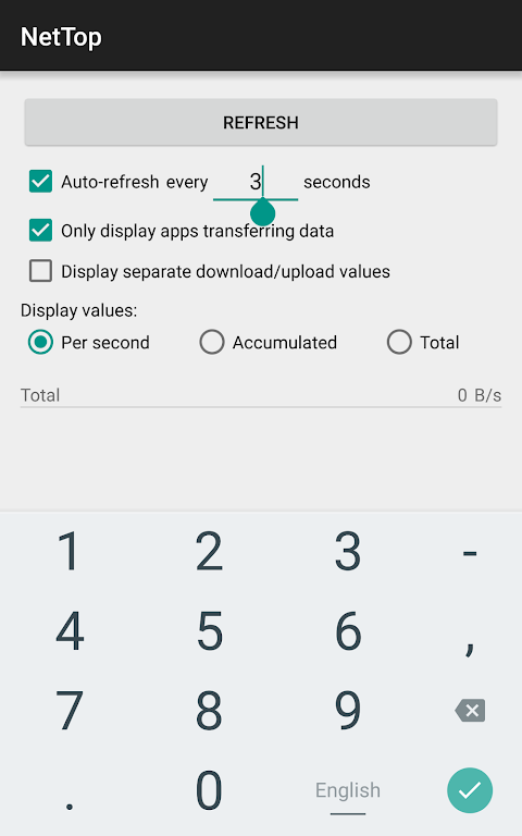 NetTop: RealTime Network Meter Capture d’écran 3