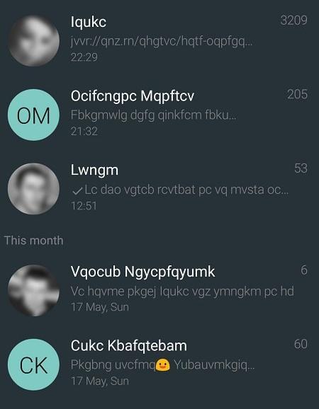 YAATA - SMS/MMS messaging 스크린샷 1
