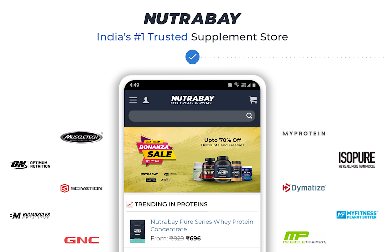 Nutrabay: Supplements Store Ảnh chụp màn hình 1