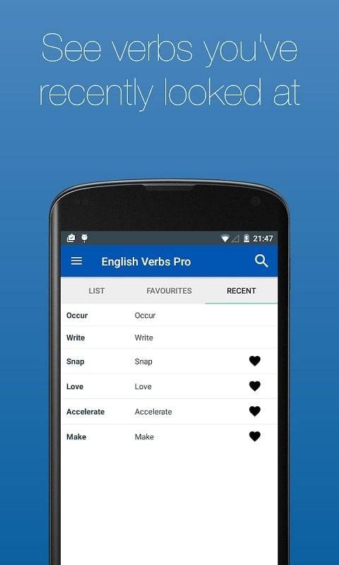 English Verb Conjugator Pro ဖန်သားပြင်ဓာတ်ပုံ 1