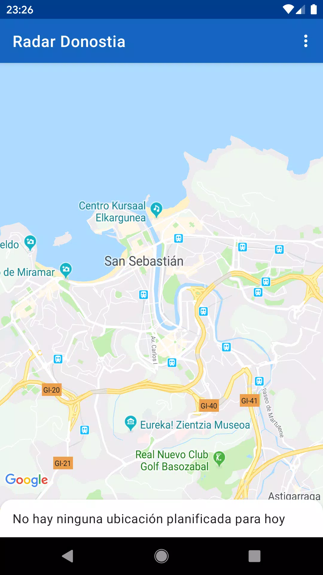Radar Donostia Tangkapan skrin 2