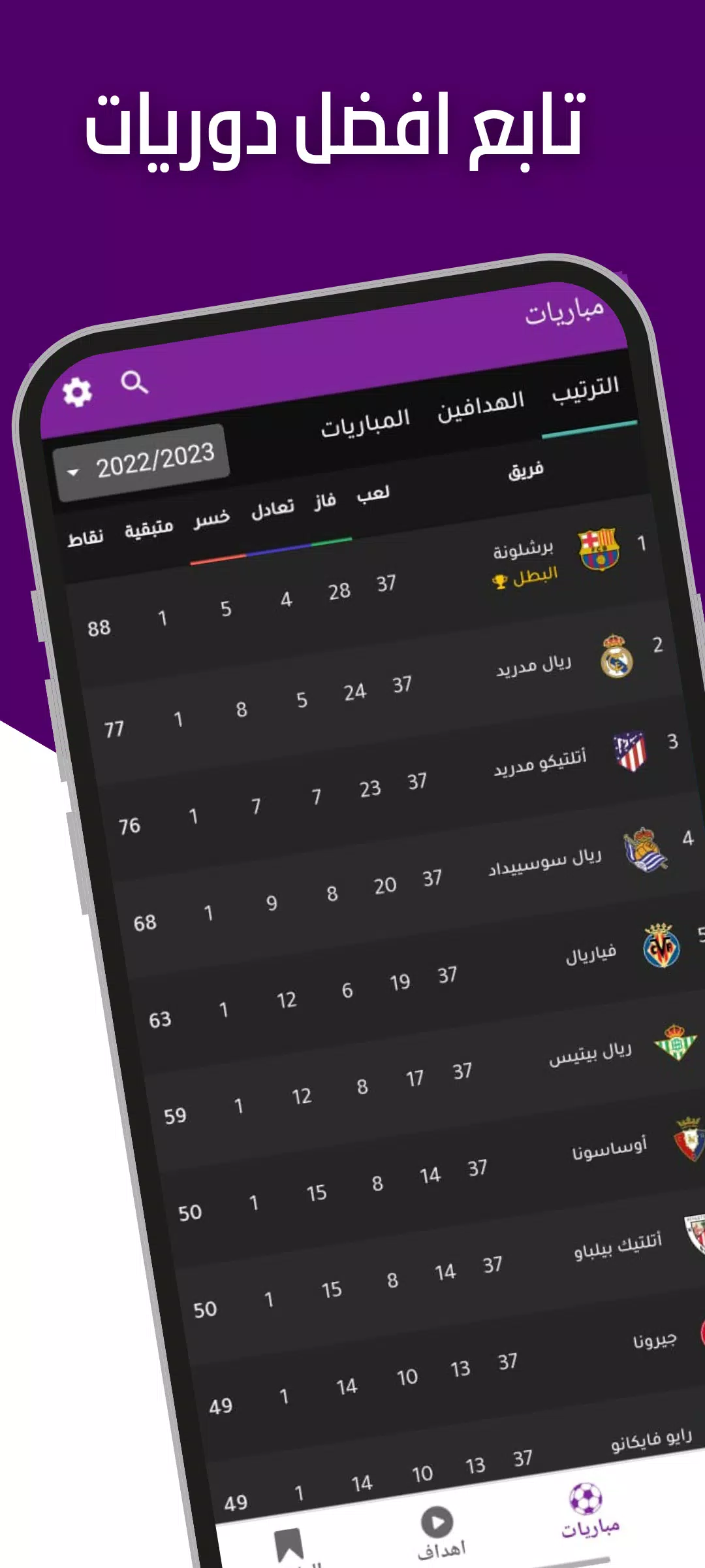 مباريات لايف - كرة القدم 스크린샷 4