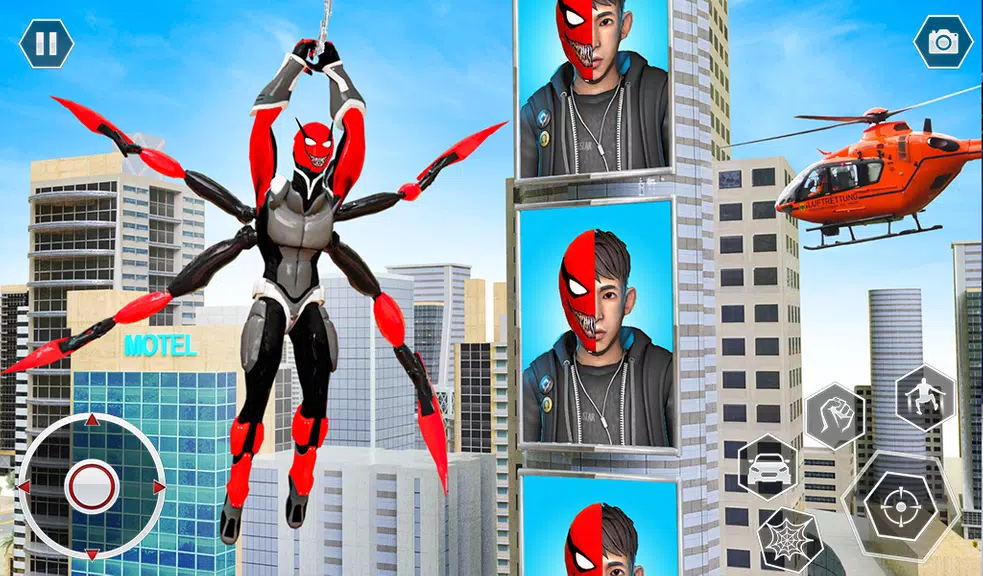 Black Spider Rope SuperHero Screenshot 4