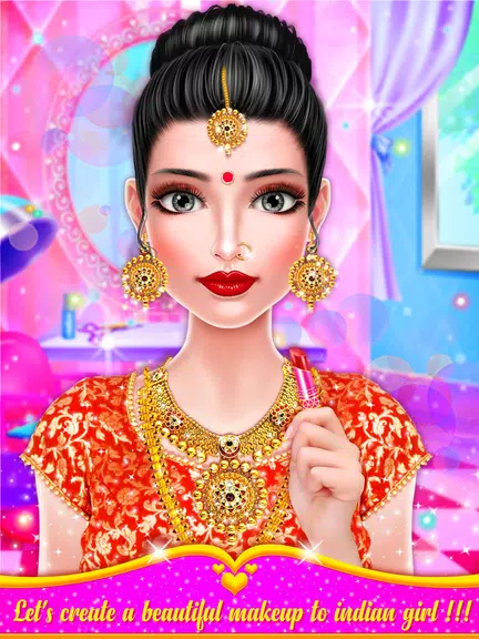 Indian Girl Salon - Indian Gir Ekran Görüntüsü 2