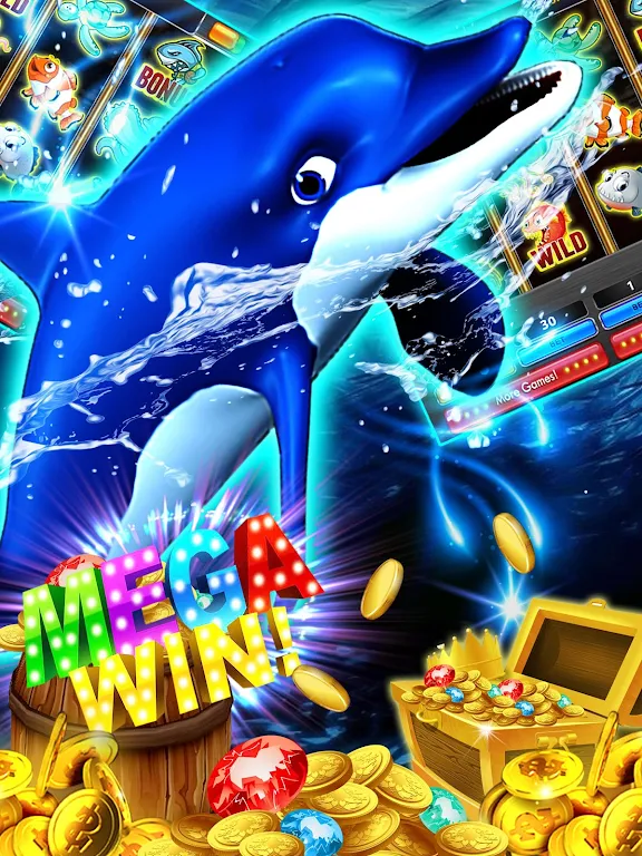 Dolphin Slots: Deluxe Pearl應用截圖第2張