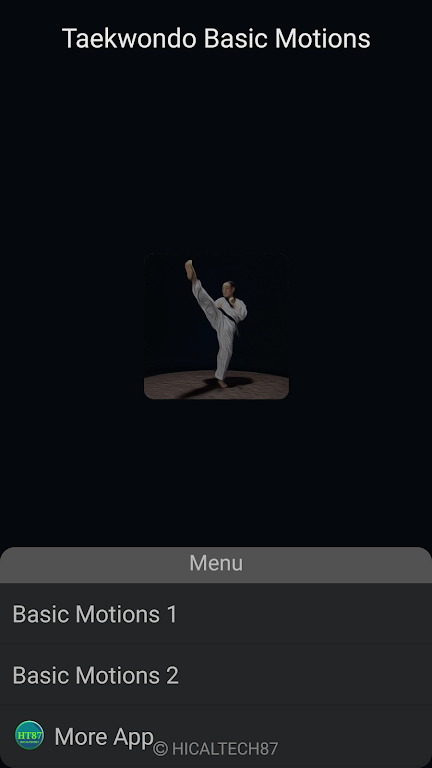 Taekwondo Basic Motions スクリーンショット 1