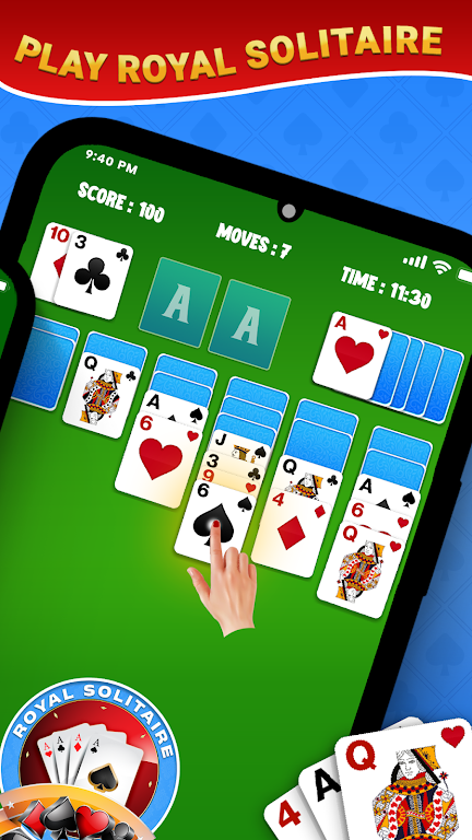 Royal Solitaire Card Game 스크린샷 2
