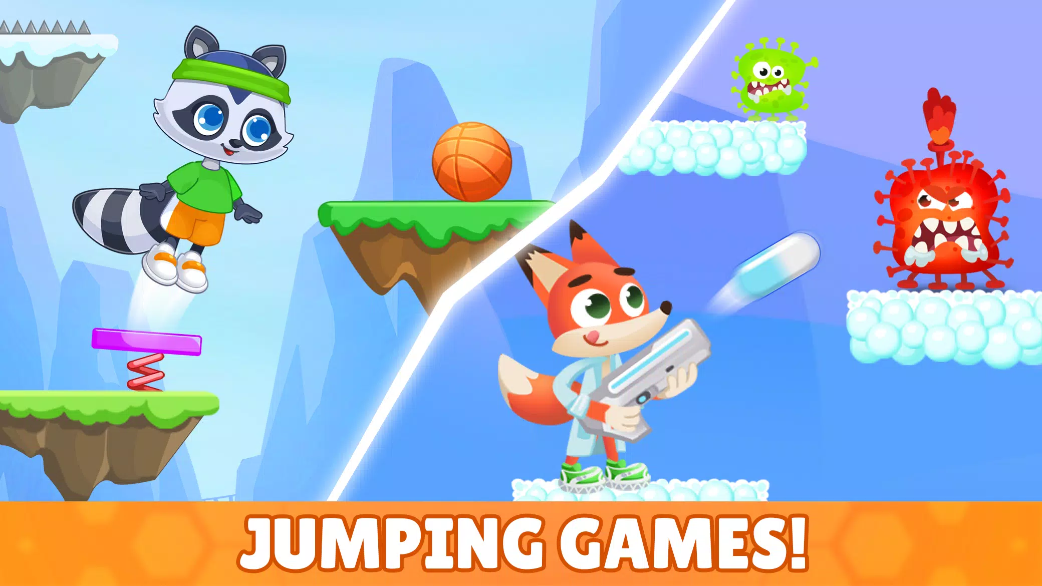 Just jump and run! Kids game! 스크린샷 3