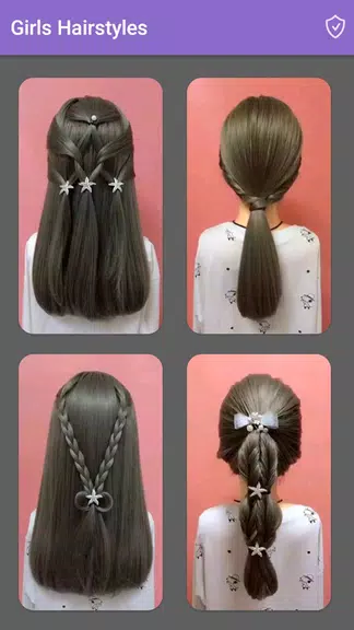 Girls Hairstyles Step By Step Schermafbeelding 1