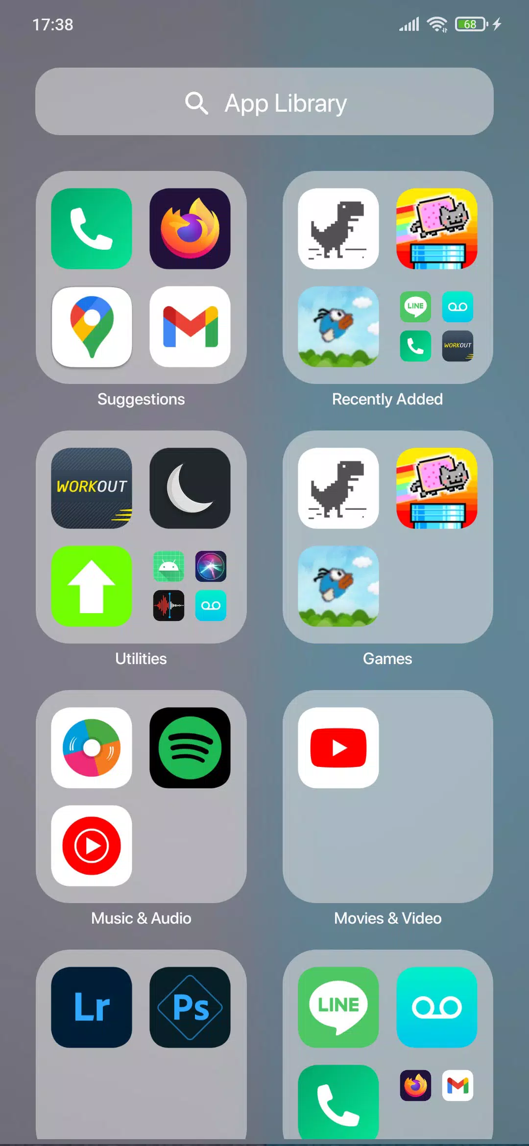 Schermata Launcher OS 3