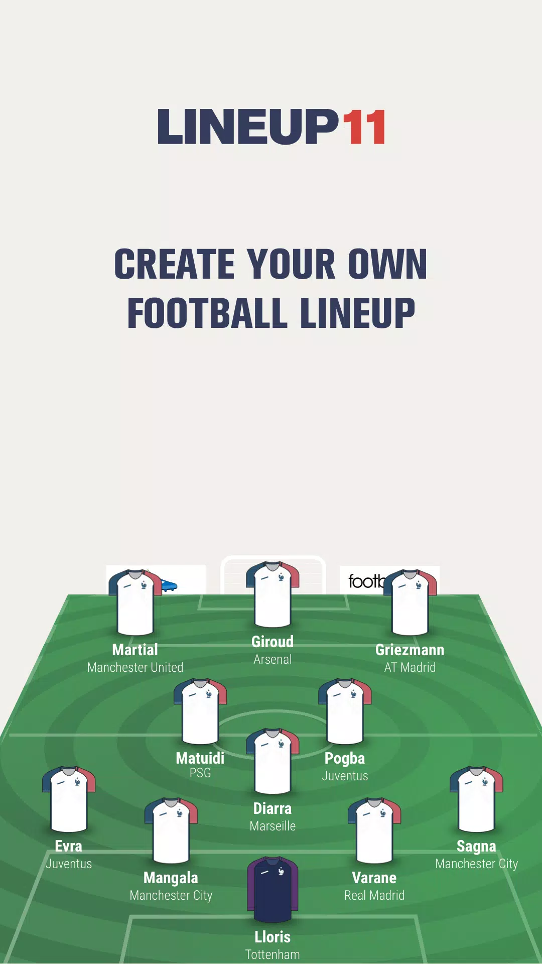 LINEUP11: Football Lineup應用截圖第1張
