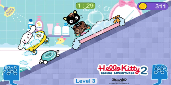 Hello Kitty games - car game Capture d’écran 2