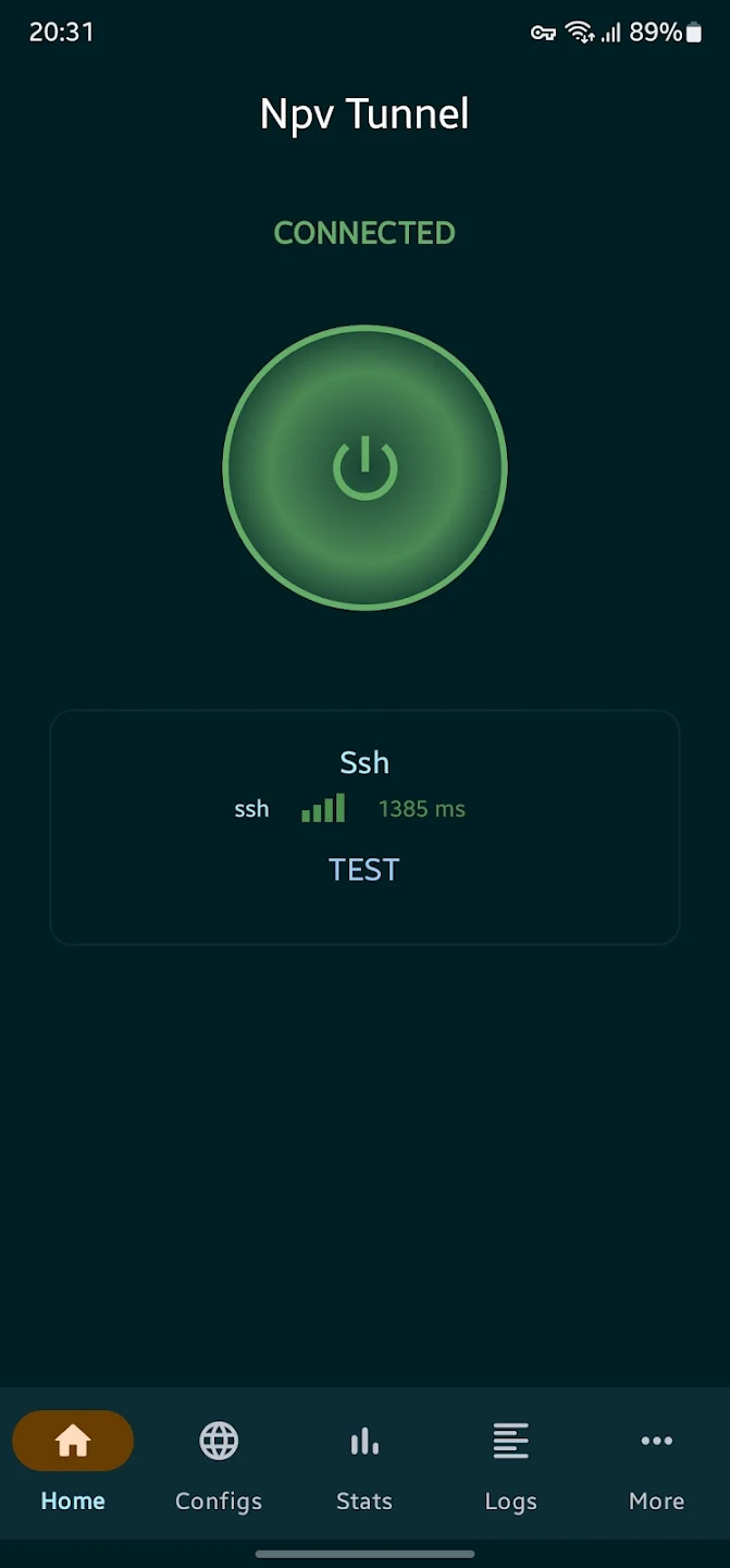 Npv Tunnel V2ray/Psiphon/SSH Capture d’écran 1