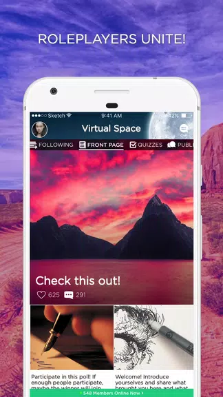 Virtual Space Amino - Geeks RP স্ক্রিনশট 1