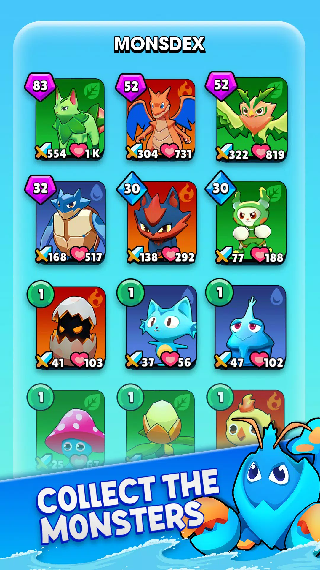 Negamon Lite: Monster Battle ภาพหน้าจอ 2