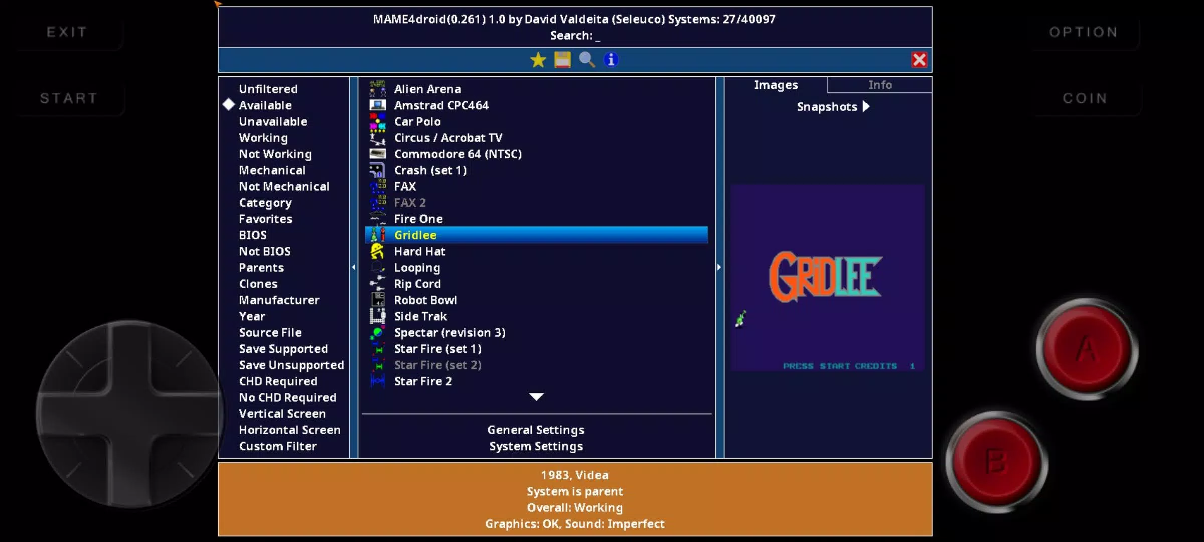 MAME4droid  2024 (0.270)应用截图第2张