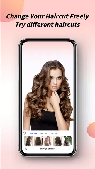 Hairstyle try on Captura de pantalla 1