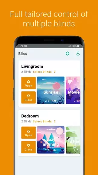 Bliss Smart Blinds Captura de pantalla 1