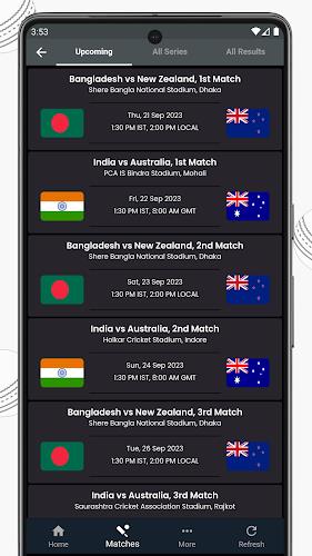 Live Cricket Score, IND vs RSA 스크린샷 3