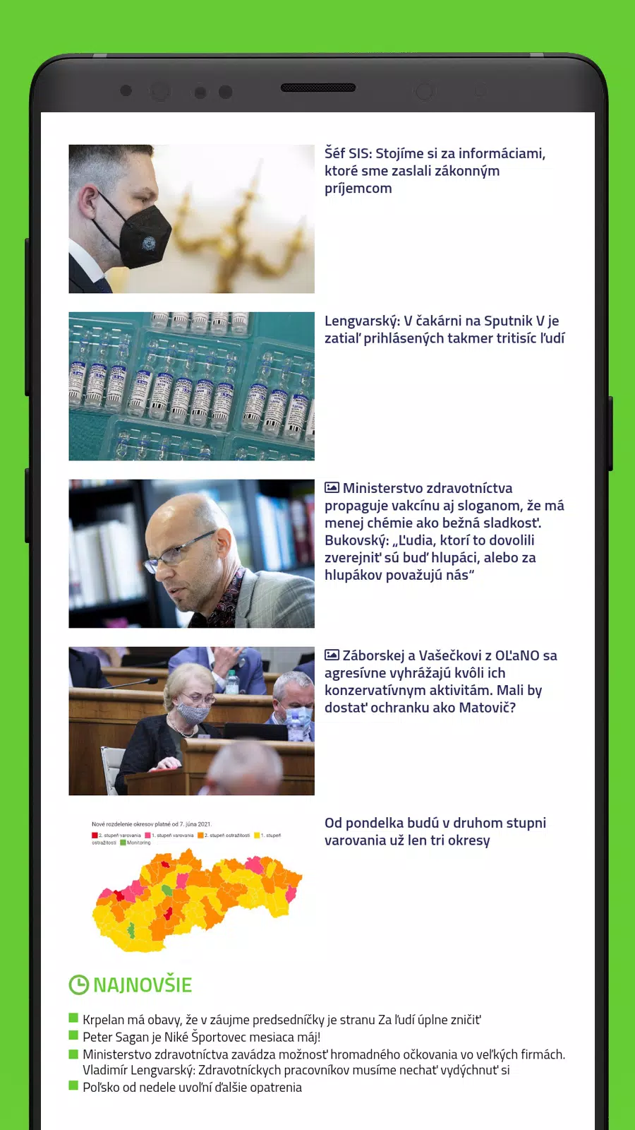 HLAVNÉ SPRÁVY應用截圖第2張