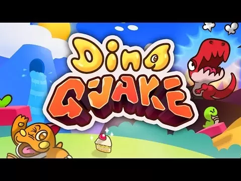 Dino Quake retro platformer gameplay featuring Dino Quake attack mechanic