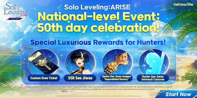 Ipinagdiriwang ng Solo Leveling ang 50 araw mula noong ilunsad na may mga reward