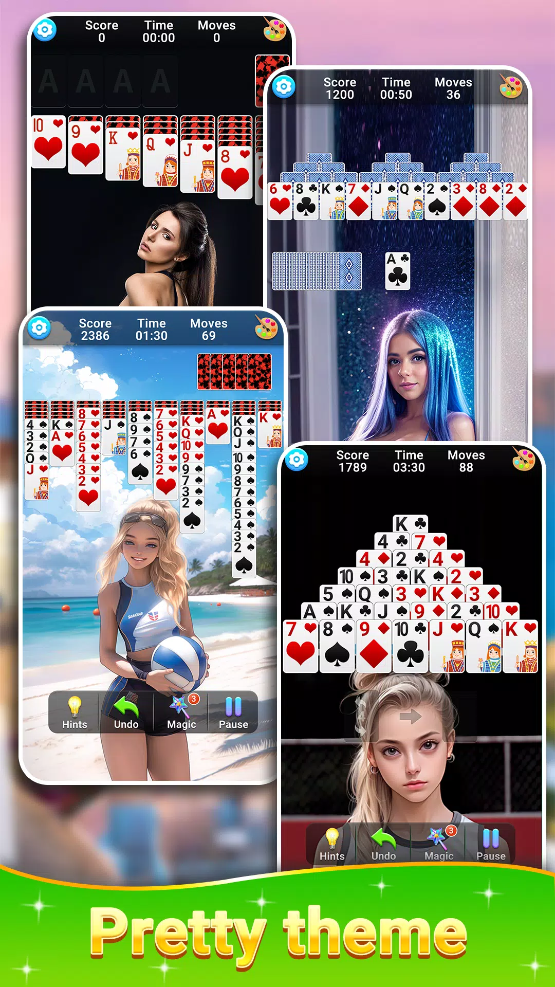 Solitaire Collection Girls应用截图第3张
