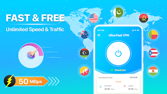 Fast VPN Ultra Fast Proxy VPN ဖန်သားပြင်ဓာတ်ပုံ 3