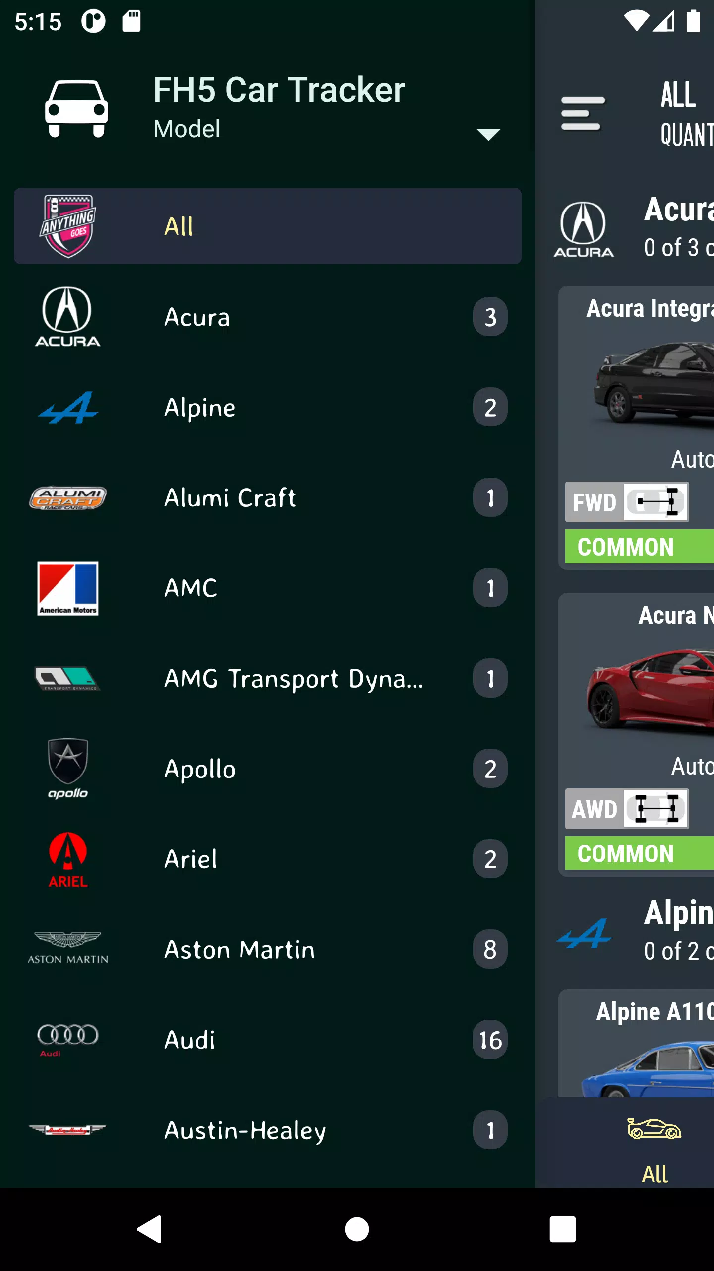 Car Tracker for ForzaHorizon5應用截圖第3張